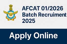 AFCAT 01/2026 Batch Recruitment 2025 Apply Now